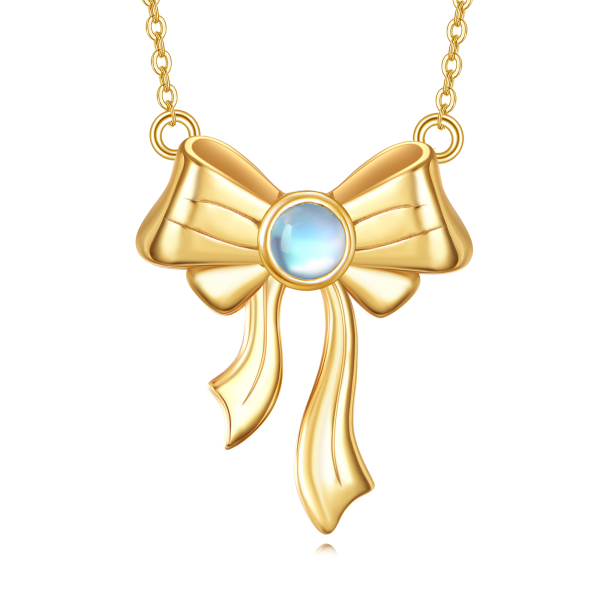 Collana Donna Placcata Oro 14K Con Ciondolo Farfalla, Cuore, Rosa O Fiocco - Regalo Idea Compleanno E Anniversario - 3